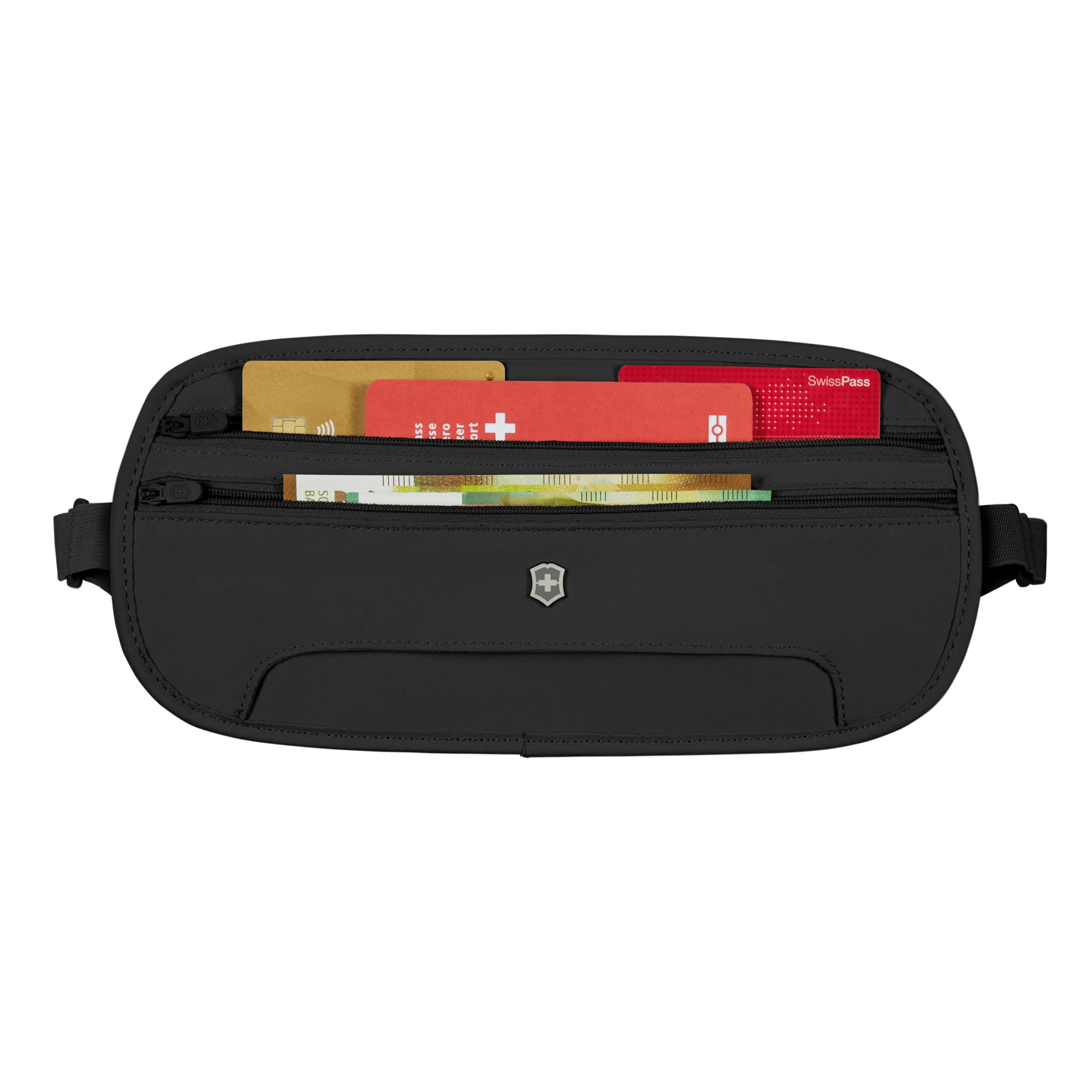 Victorinox Deluxe Security Belt with RFID Protection for Travel Black