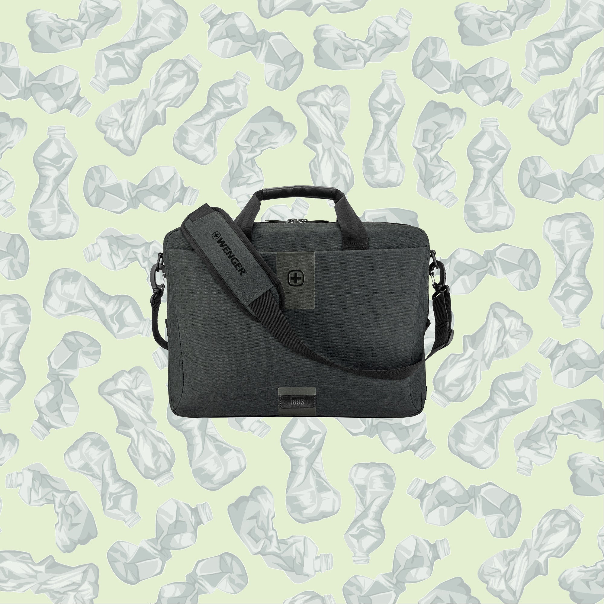 Wenger Mx Eco 16' Laptop Briefcase | Charcoal - iBags - Luggage