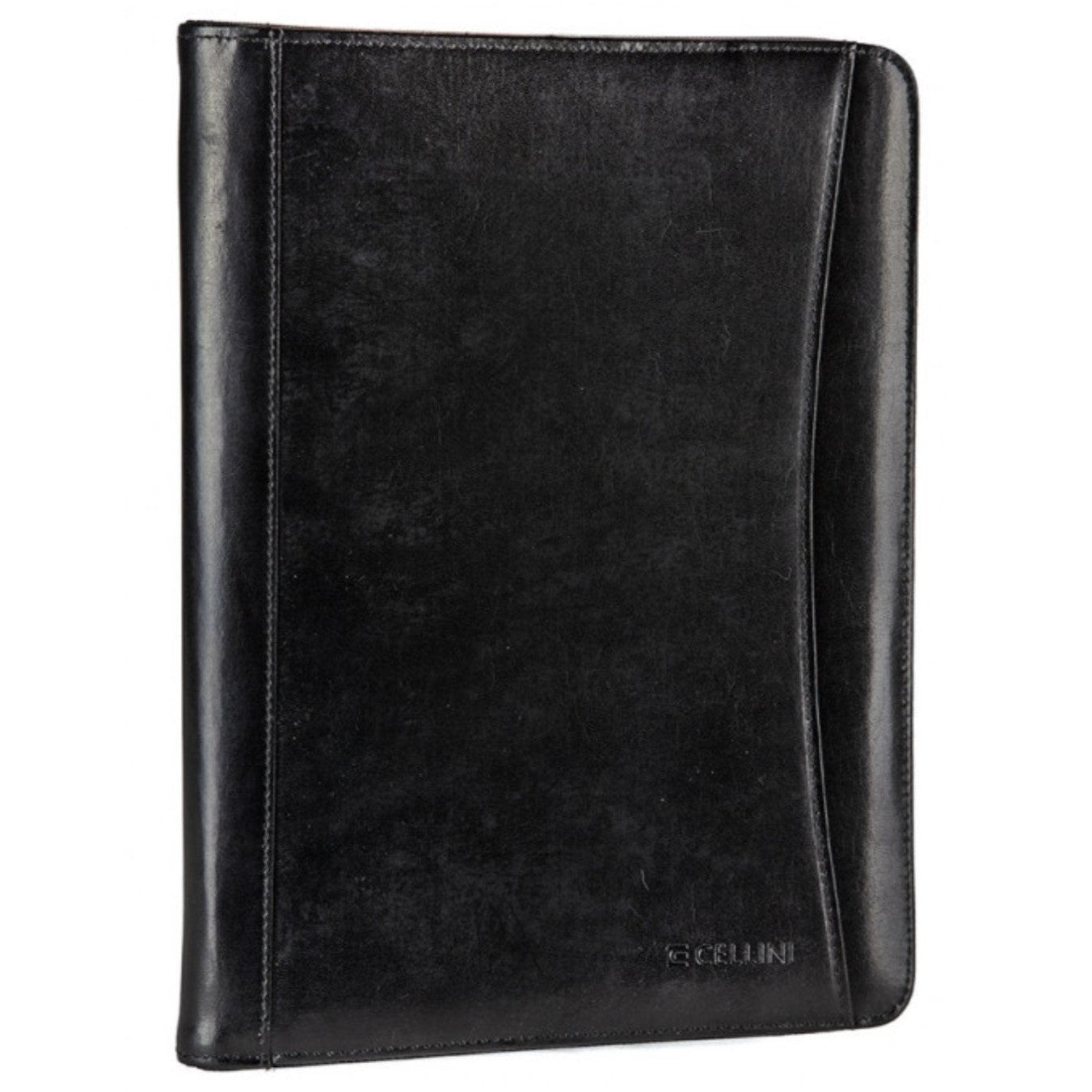 Cellini A4 Leather Zip Around Folder | Brown - iBags