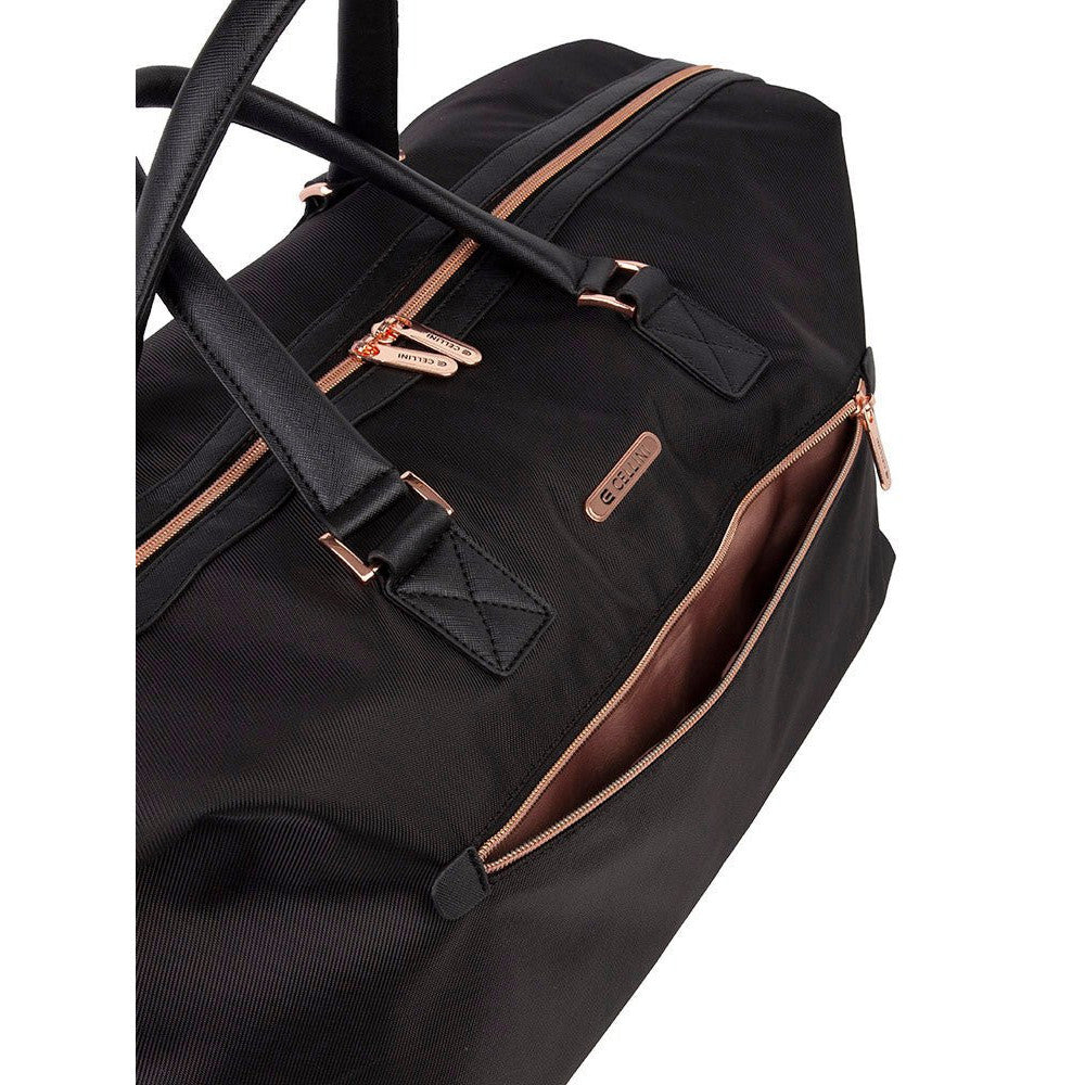 Cellini Allure Ladies Weekender Duffle | Silk Black - iBags - Luggage & Leather Bags