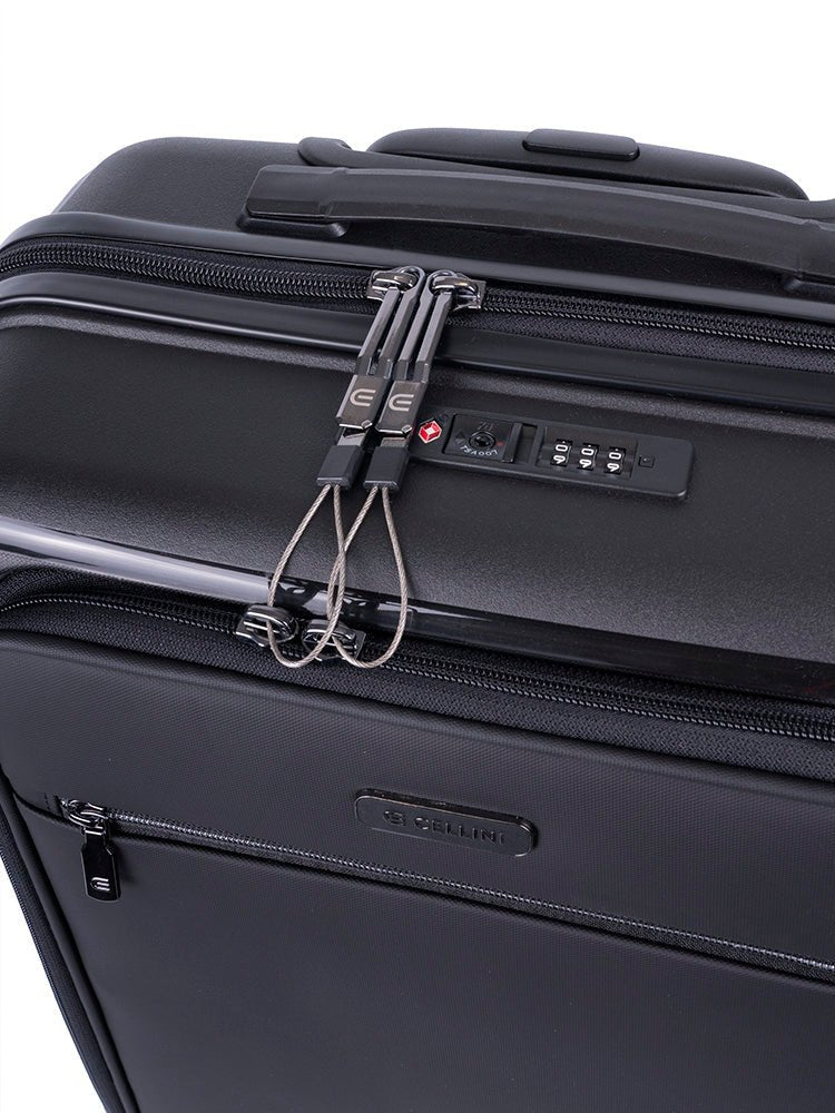 Cellini Biz Soft Front Trolley Carry-On Business Case | Black - iBags - Luggage & Leather Bags