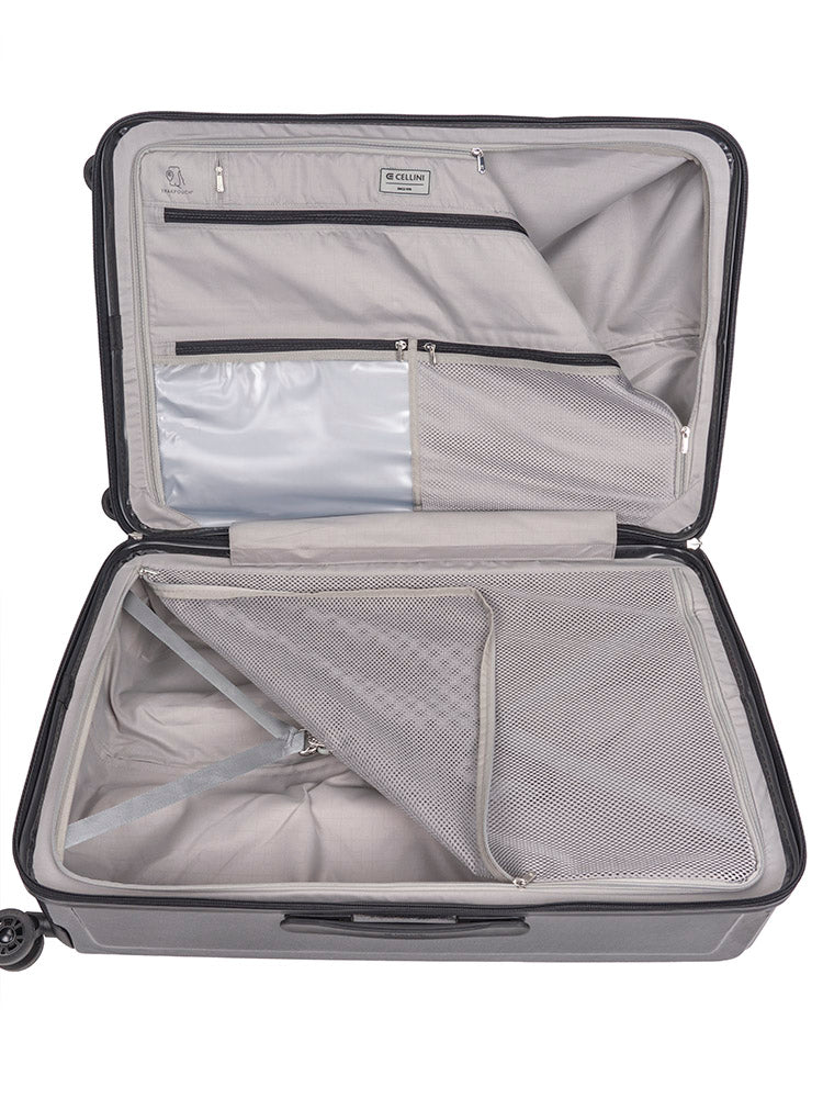 Cellini Compolite Large 4 Wheel Trolley Case | Black - iBags - Luggage & Leather Bags