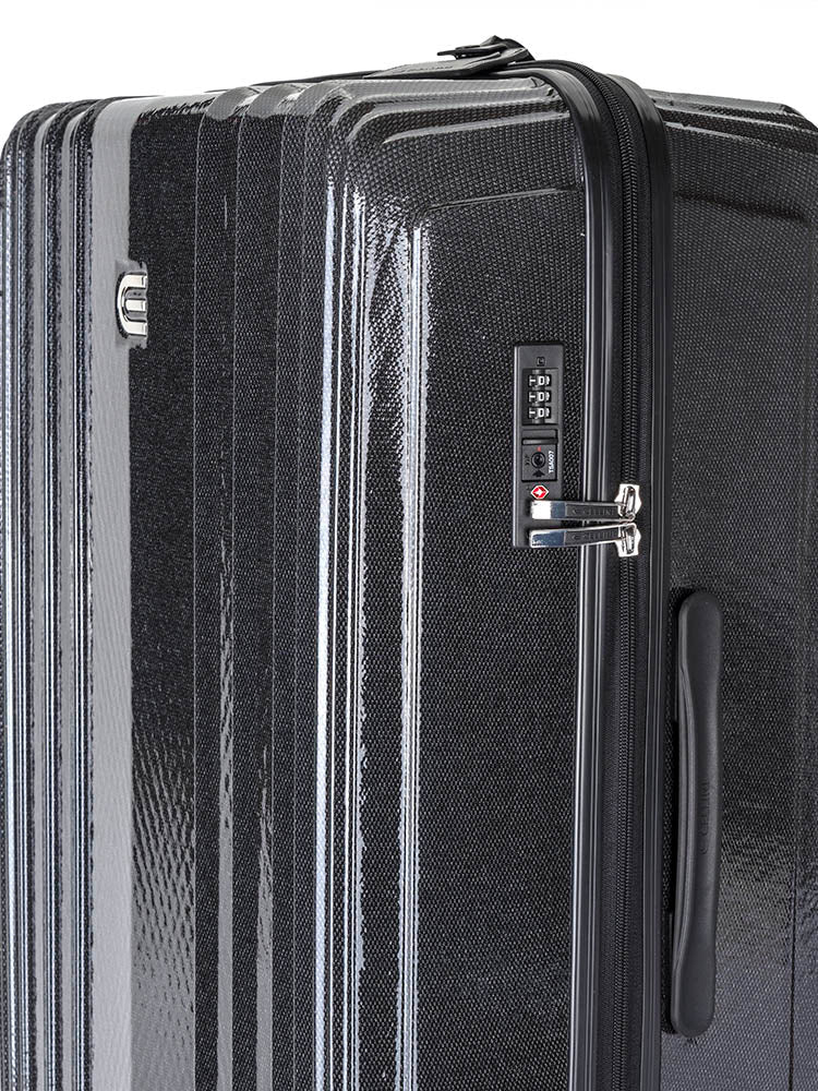 Cellini Compolite Large 4 Wheel Trolley Case | Black - iBags - Luggage & Leather Bags