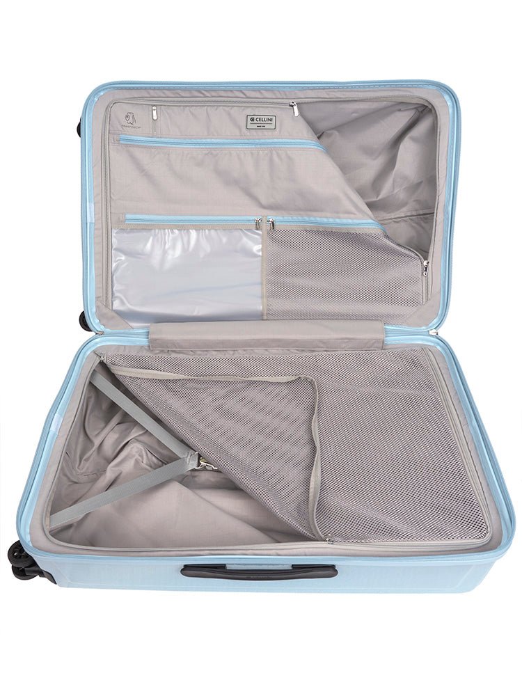 Cellini Compolite Large 4 Wheel Trolley Case | Blue - iBags - Luggage & Leather Bags