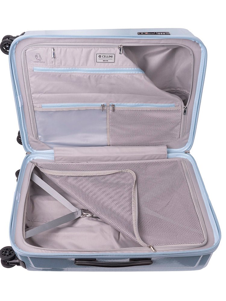 Cellini Compolite Medium 4 Wheel Trolley Case | Blue - iBags - Luggage & Leather Bags