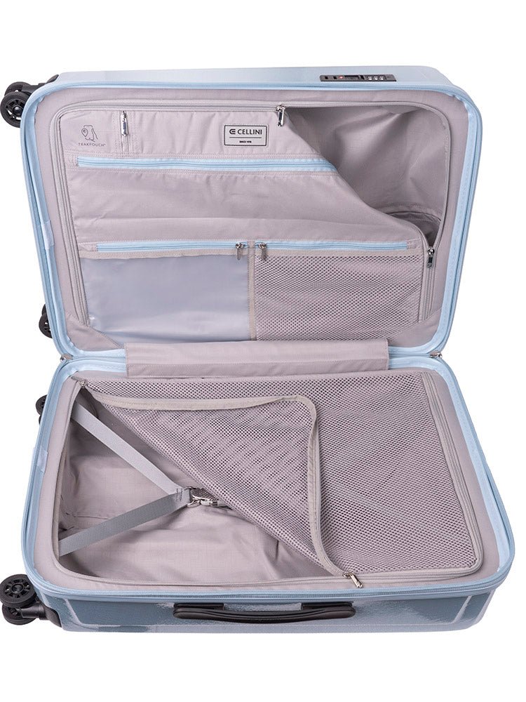 Cellini Compolite Medium 4 Wheel Trolley Case | Blue - iBags - Luggage & Leather Bags