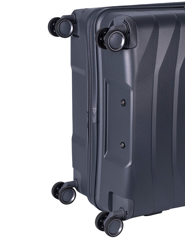 Cellini Grande Large 4 Wheel Trolley Case | Dark Grey - iBags - Luggage & Leather Bags