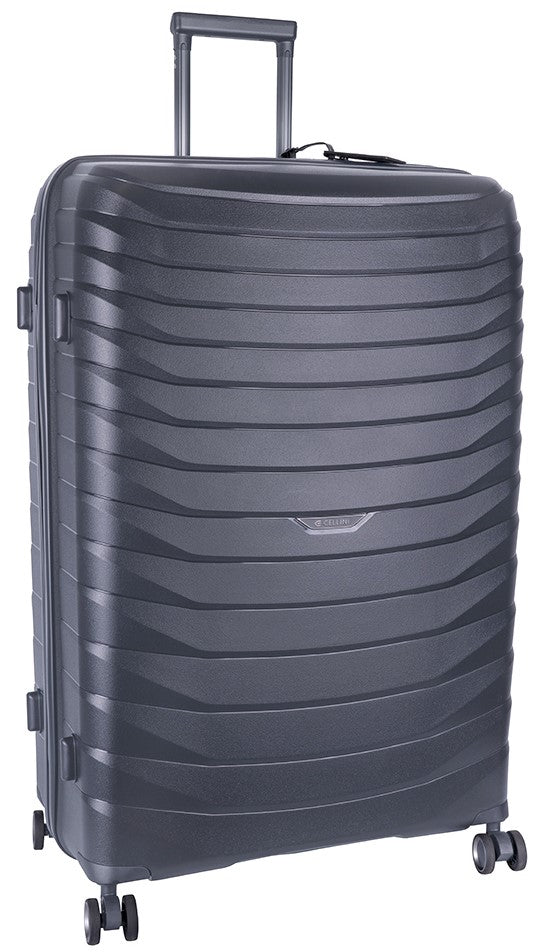 Cellini Grande Xtra Large 4 Wheel Trolley Case | Dark Grey - iBags - Luggage & Leather Bags