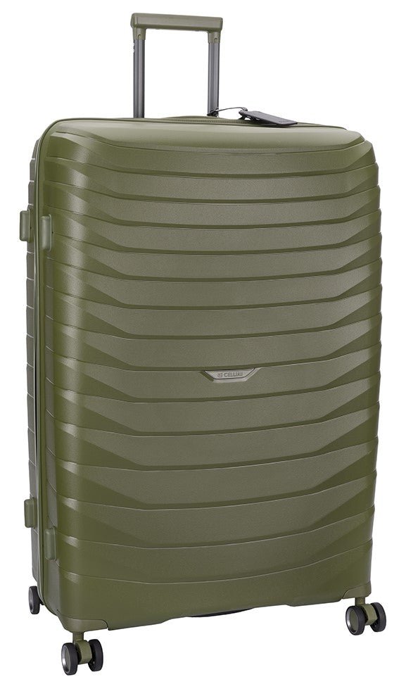 Cellini Grande Xtra Large 4 Wheel Trolley Case | Green - iBags - Luggage & Leather Bags