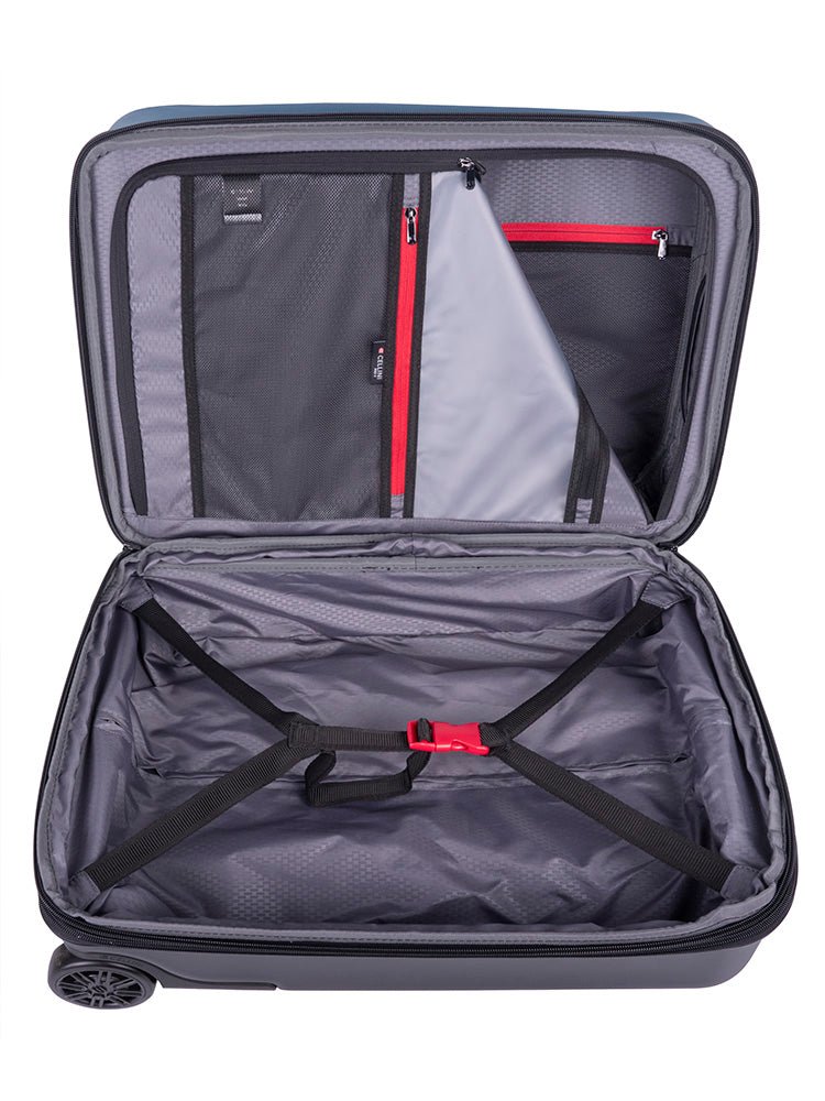 Cellini Pro X 2 Wheel Carry-On Pullman with Oversized Fastline Wheels | Blue - iBags - Luggage & Leather Bags