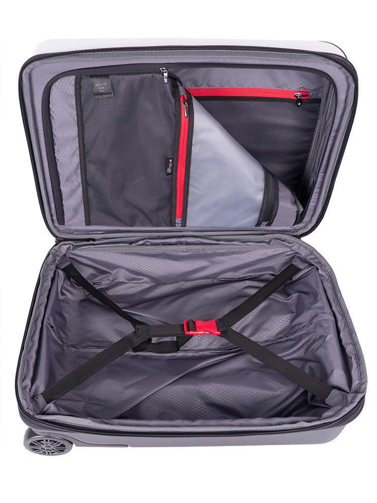 Cellini Pro X 2 Wheel Carry-On Pullman with Oversized Fastline Wheels | White - iBags - Luggage & Leather Bags
