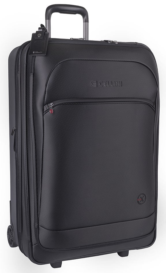 Cellini Pro X Large Trolley Pullman with Oversized Fastline Wheels | Black - iBags - Luggage & Leather Bags