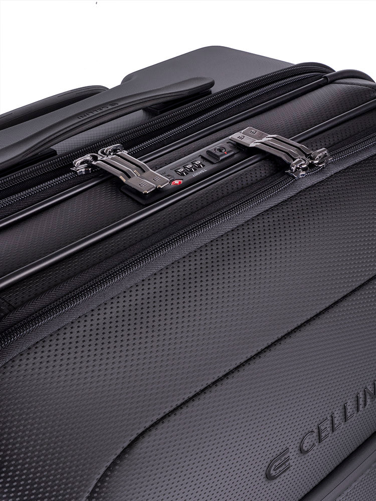 Cellini Pro X Large Trolley Pullman with Oversized Fastline Wheels | Black - iBags - Luggage & Leather Bags