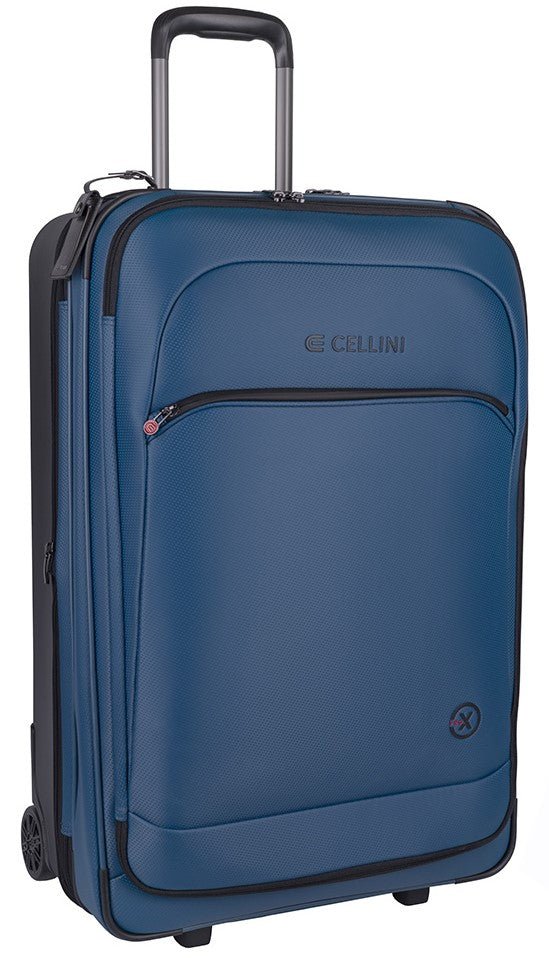 Cellini Pro X Large Trolley Pullman with Oversized Fastline Wheels | Blue - iBags - Luggage & Leather Bags