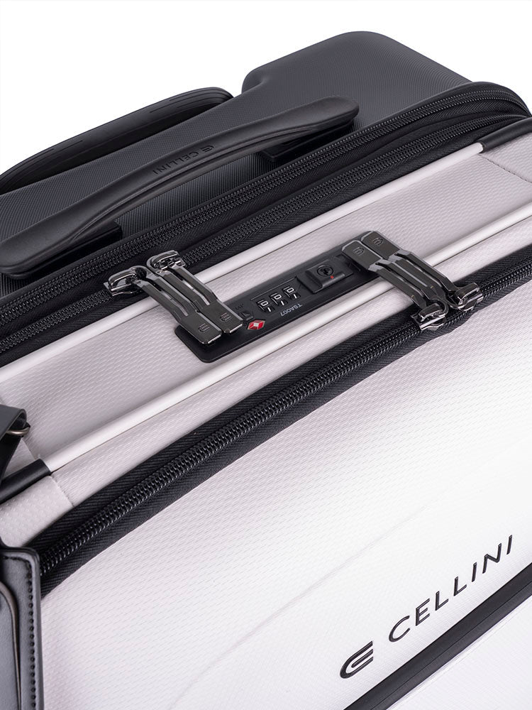 Cellini Pro X Large Trolley Pullman with Oversized Fastline Wheels | White - iBags - Luggage & Leather Bags