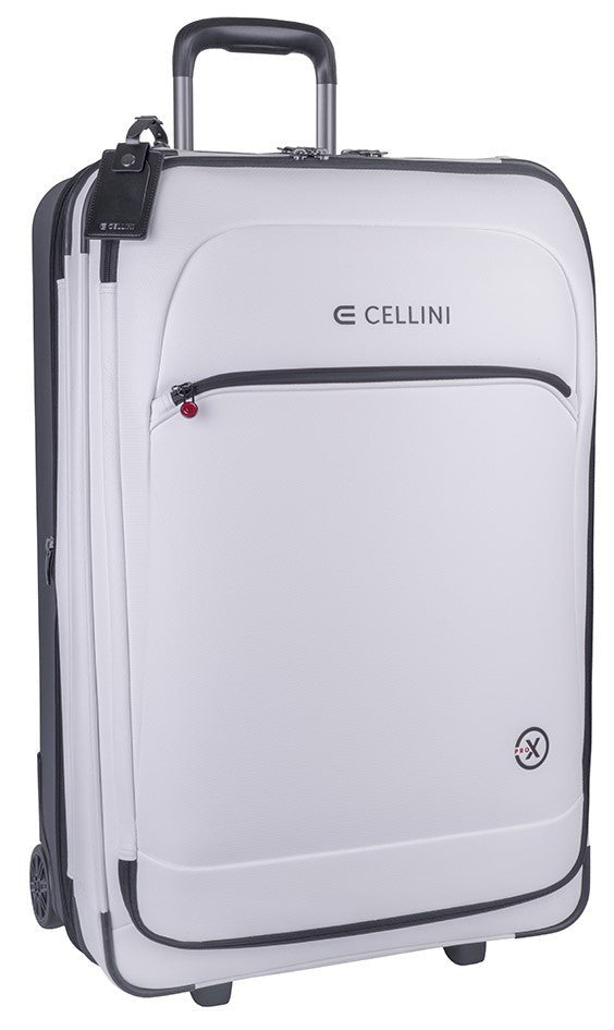 Cellini Pro X Large Trolley Pullman with Oversized Fastline Wheels | White - iBags - Luggage & Leather Bags