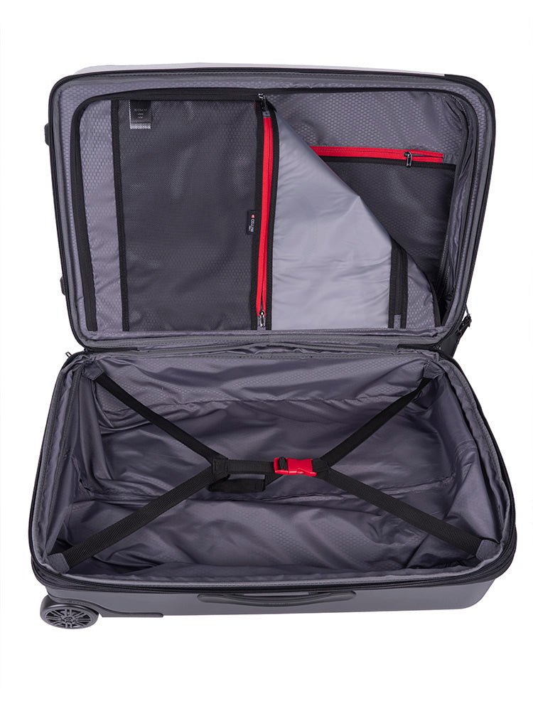 Cellini Pro X Medium Trolley Pullman with Oversized Fastline Wheels | White - iBags - Luggage & Leather Bags