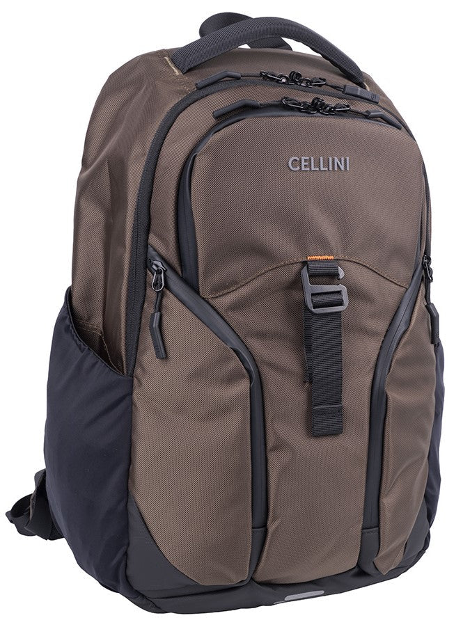 Cellini Sidekick Venture Multi-Pocket Backpack | Brown - iBags - Luggage & Leather Bags