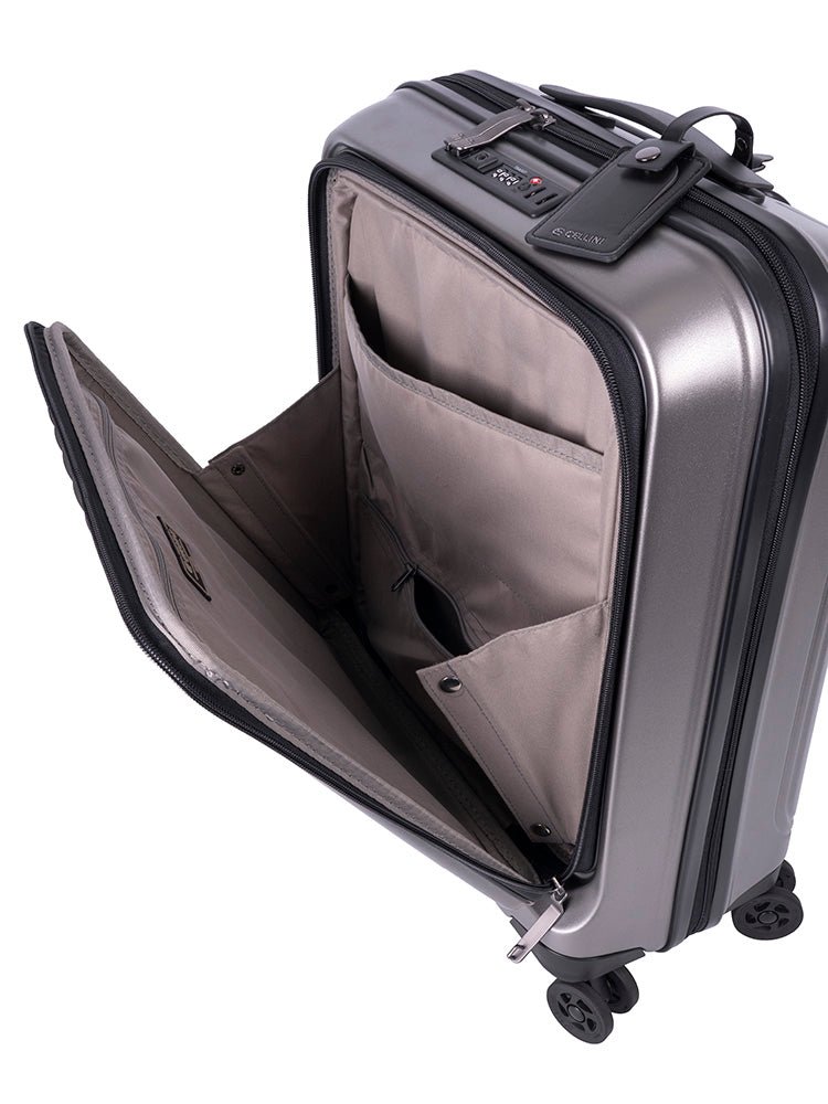 Cellini Versa 4 Wheel Carry On Trolley | Champagne - iBags - Luggage & Leather Bags