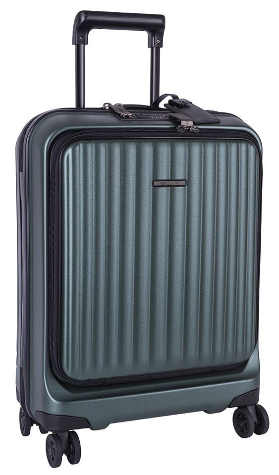 Cellini Versa 4 Wheel Carry On Trolley | Green - iBags - Luggage & Leather Bags