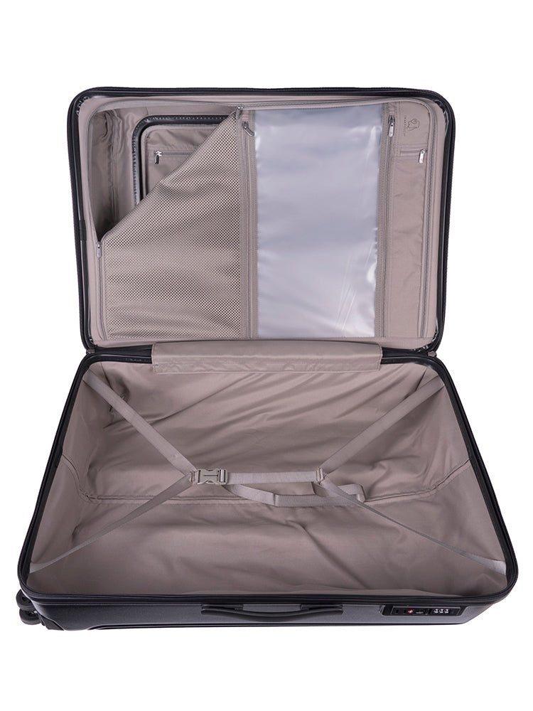 Cellini Versa Large 4 Wheel Trolley Case | Black - iBags - Luggage & Leather Bags