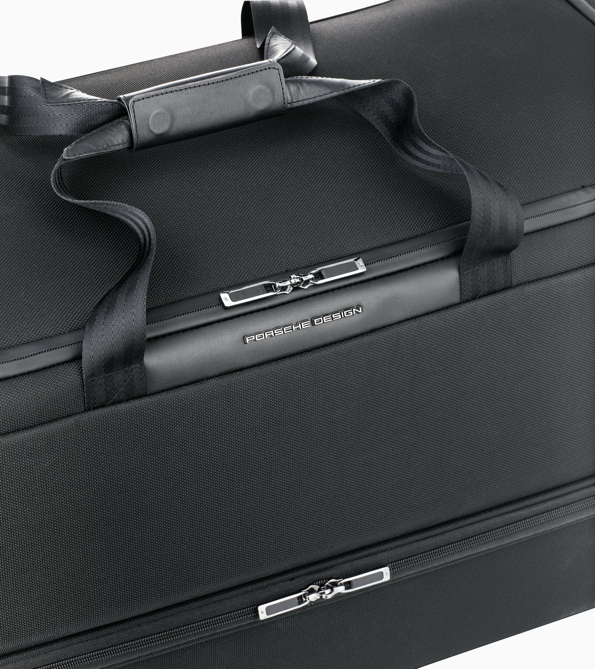 Bric's Roadster Nylon Rolling Duffle Checked Bag Black