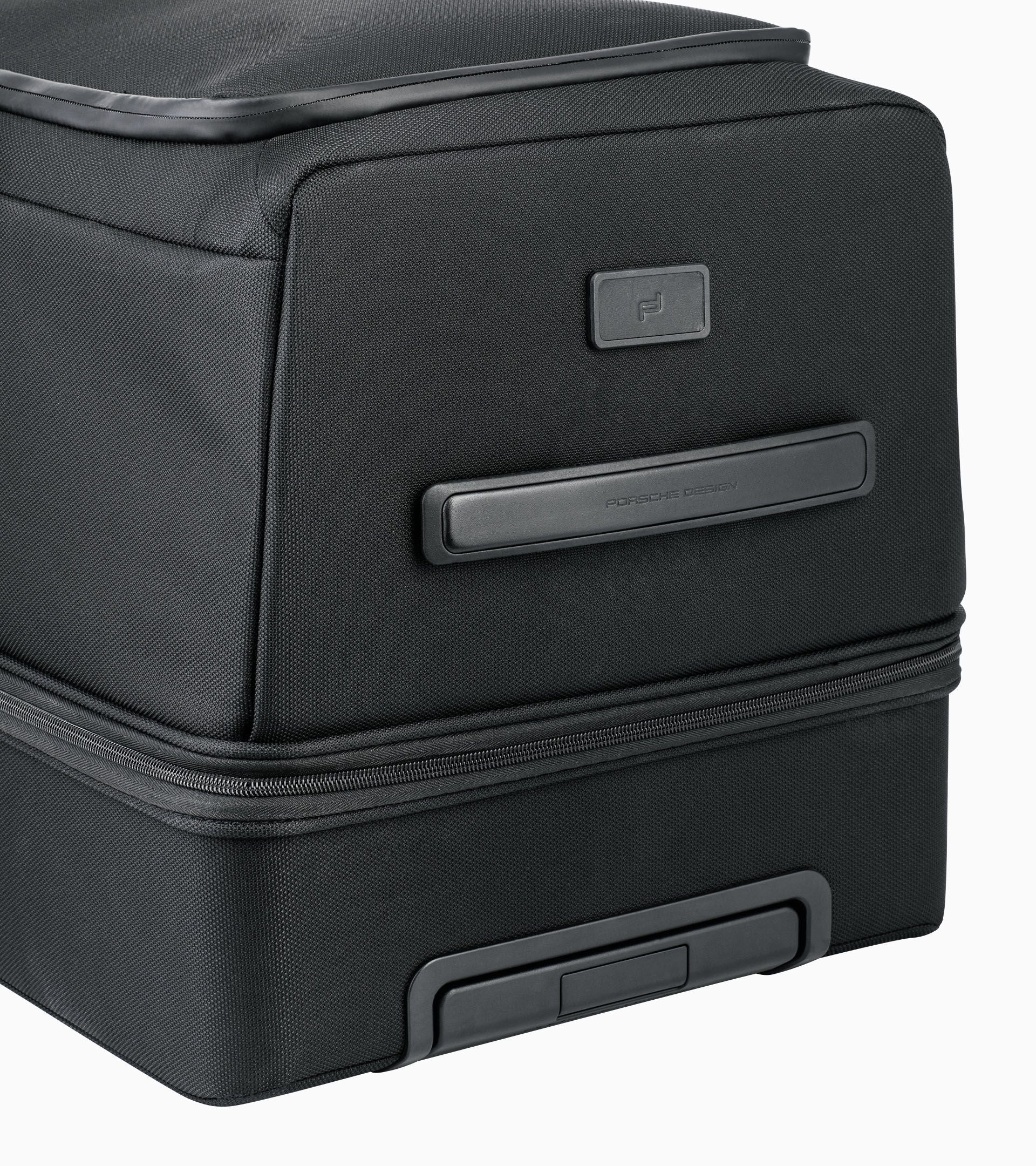 Bric's Roadster Nylon Rolling Duffle Checked Bag Black