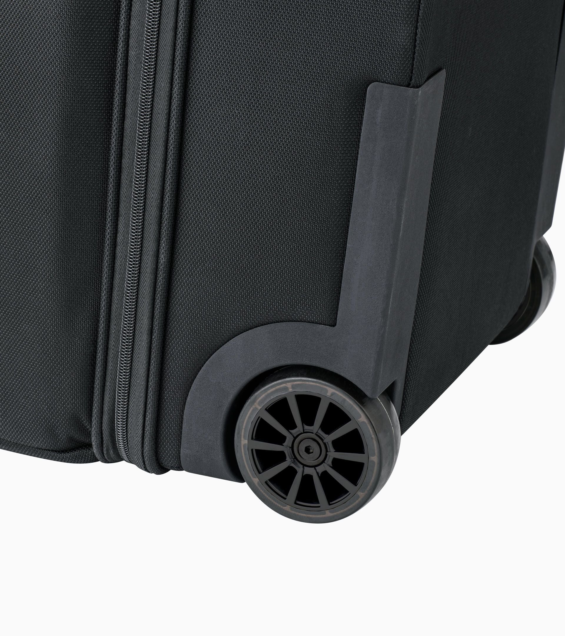 Bric's Roadster Nylon Rolling Duffle Checked Bag Black