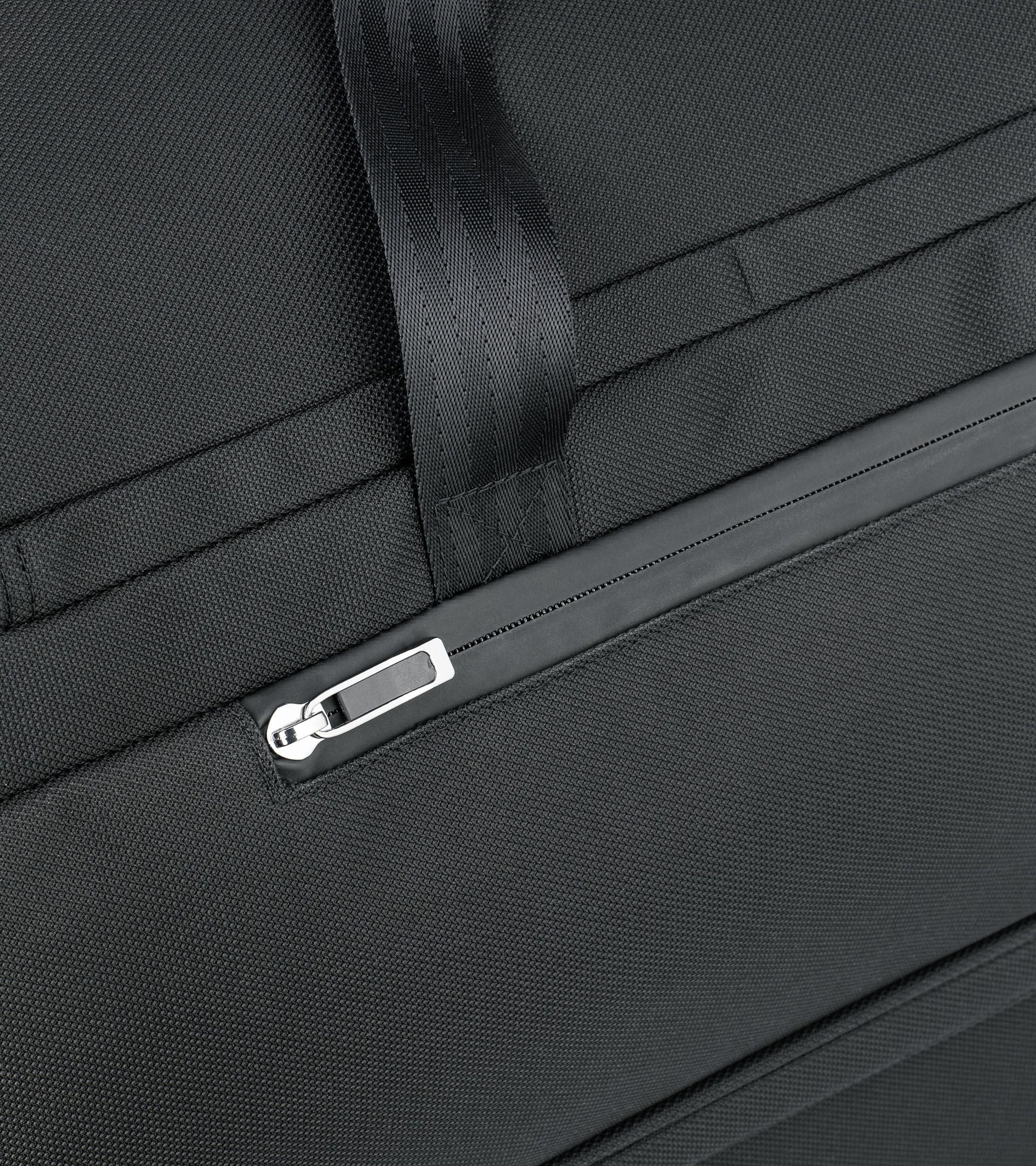 Bric's Roadster Nylon Rolling Duffle Checked Bag Black