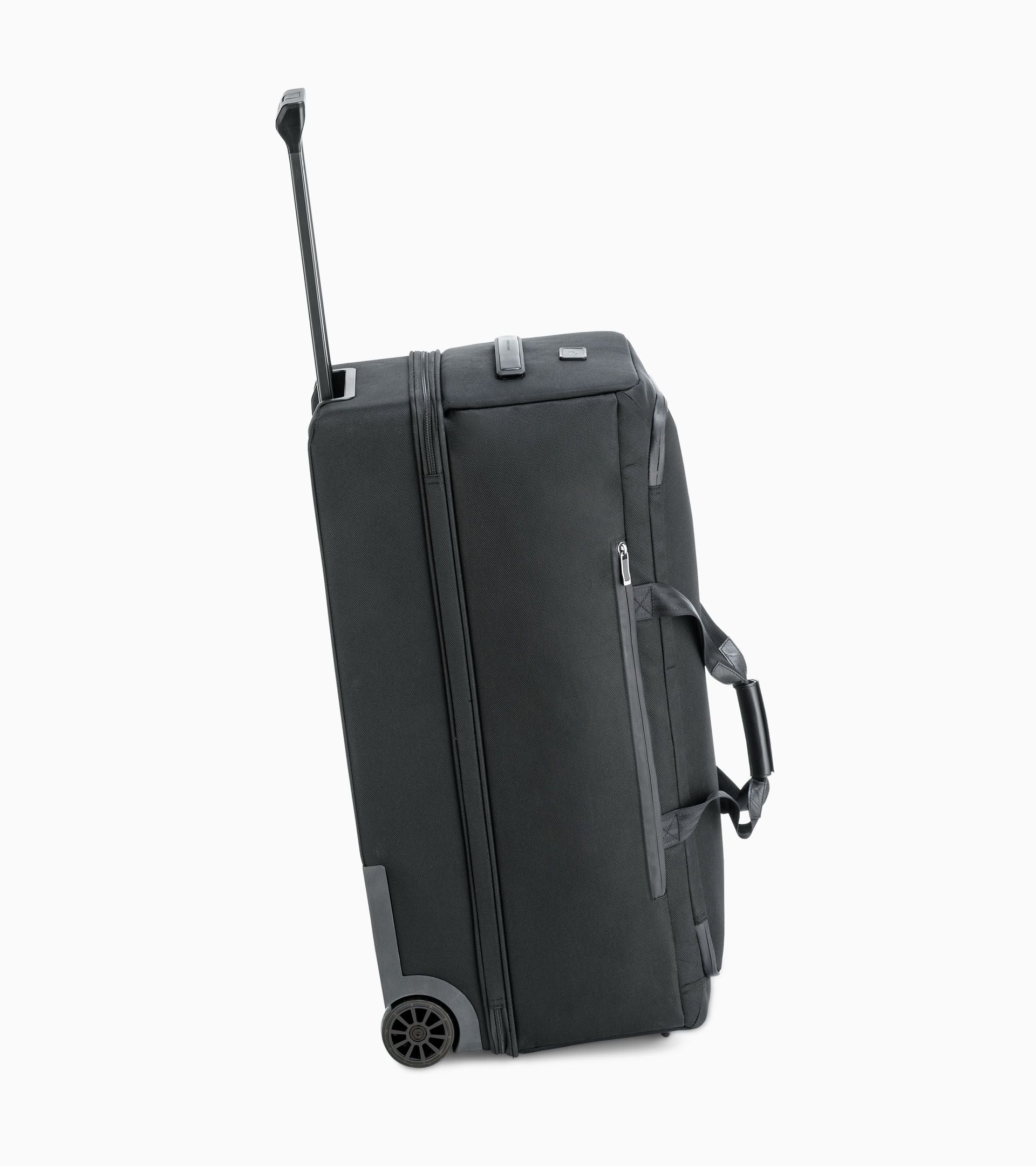 Bric's Roadster Nylon Rolling Duffle Checked Bag Black