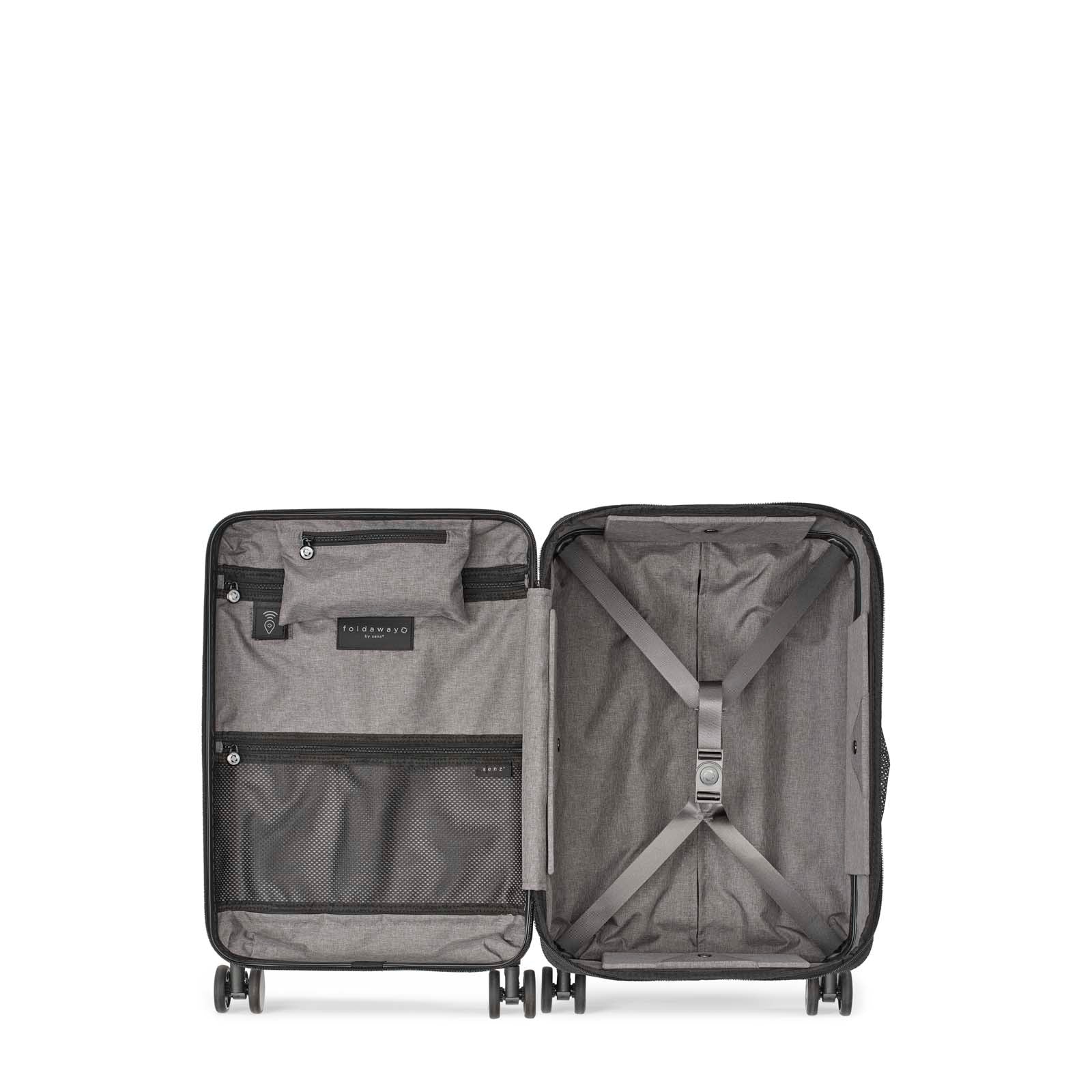 Senz° Foldaway Carry On Trolley | Champagne Brown - iBags - Luggage & Leather Bags