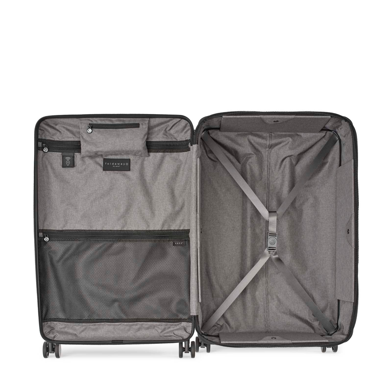Senz° Foldaway Large Check In Trolley | Midnight Blue - iBags - Luggage & Leather Bags