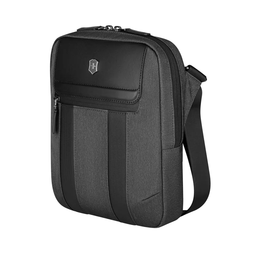 Victorinox 10" Crossbody Shoulder Bag | Grey/Black - iBags - Luggage & Leather Bags