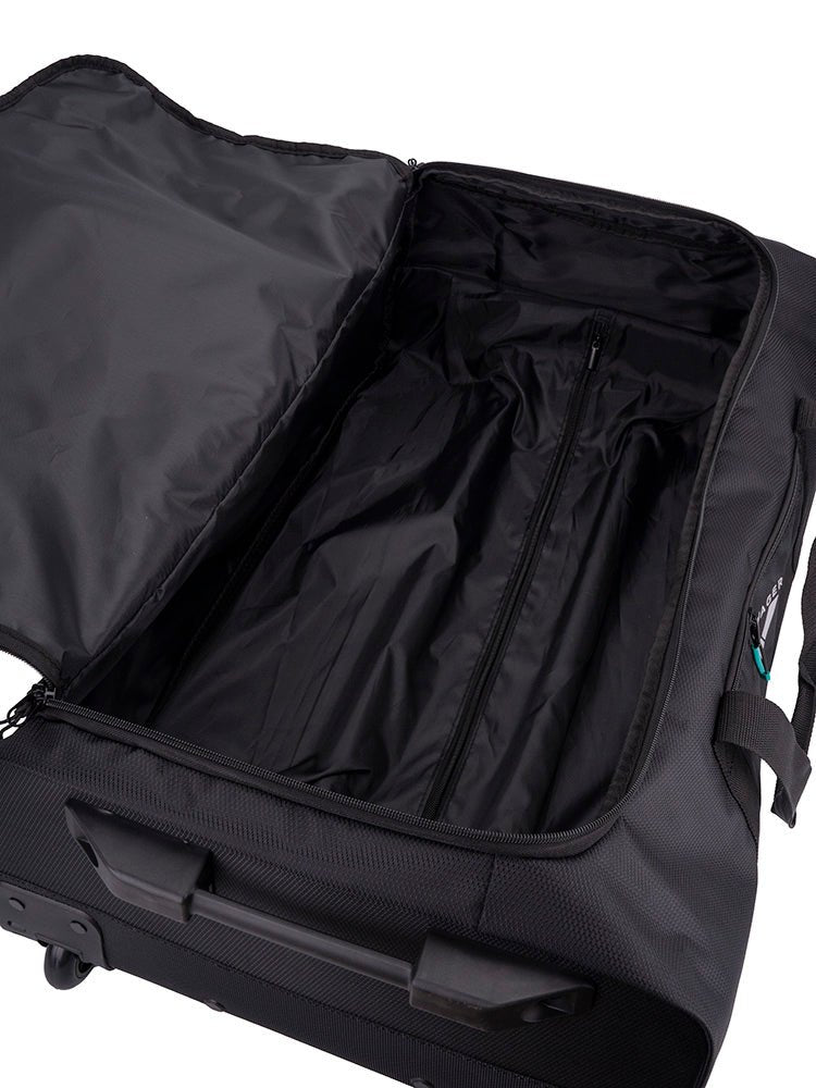 Voyager Trek Large 2-Wheel Trolley Duffel | Black - iBags - Luggage & Leather Bags