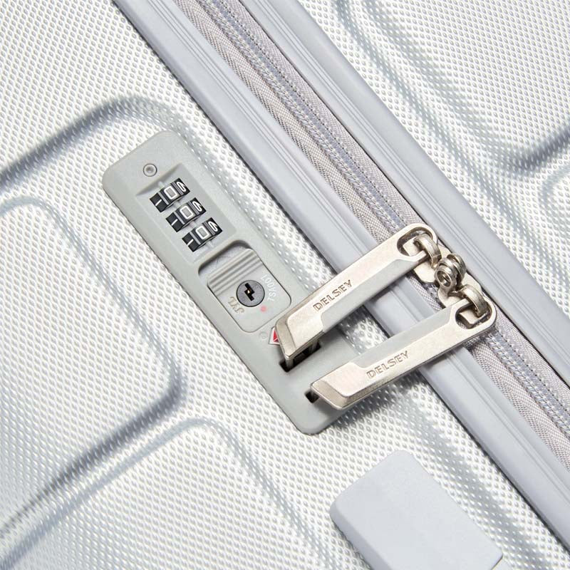 Delsey Lagos 55cm Slim Cabin Trolley Case | Silver