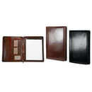 Adpel A4 Italian Leather Zip-around Folder with Pad Black - iBags.co.za