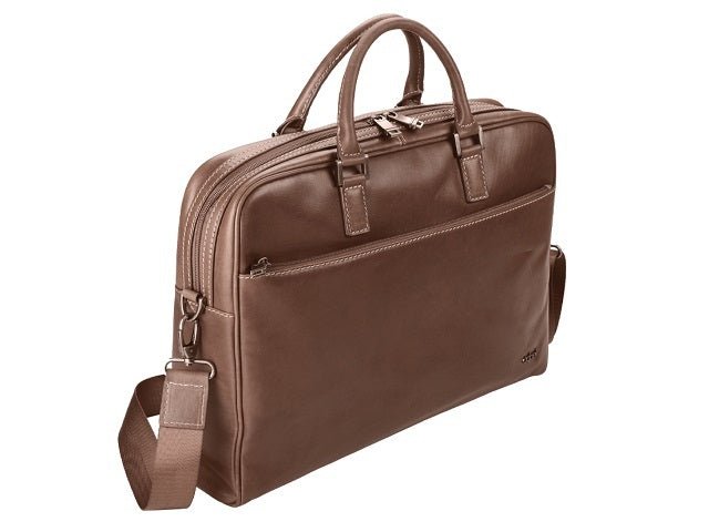 Adpel Arizona Leather Rogatta Computer Bag | Brown - iBags - Luggage & Leather Bags
