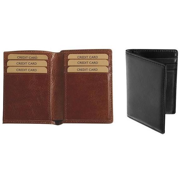 Adpel Card Holder 6691 | Black / Brown - iBags.co.za