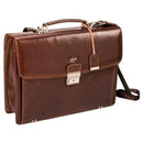Adpel Fabio Laptop Briefcase Brown - iBags.co.za