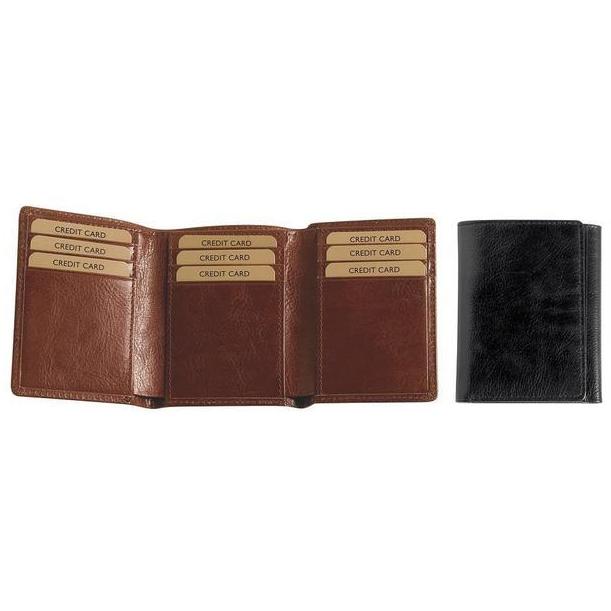 Adpel Italian Leather Tri-Fold Card Holder - iBags.co.za