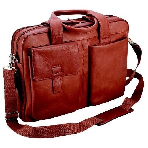 Adpel Leather Bermudo Computer Bag 15.4" | Brown - iBags.co.za