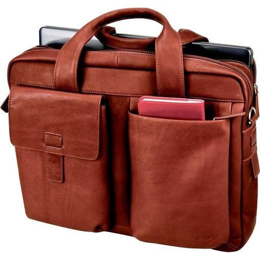 Adpel Leather Bermudo Computer Bag 15.4" | Brown - iBags.co.za