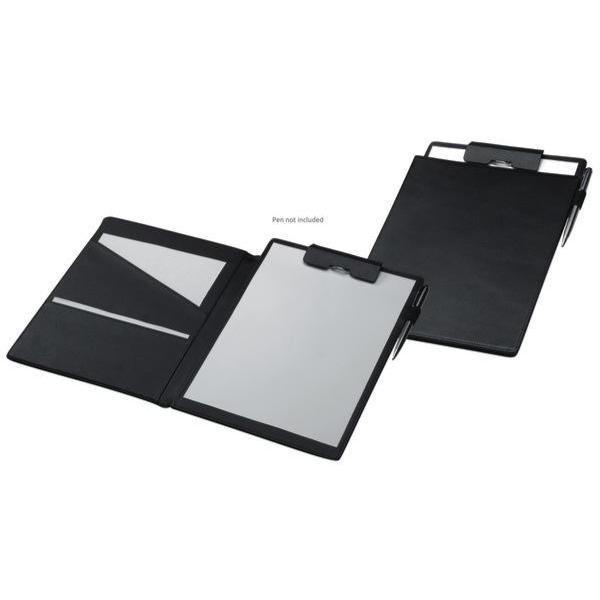 Adpel Monte Carlo Italian Leather A4 Document Holder | Black - iBags.co.za