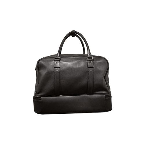 Adpel President Double Decker Leather Golf Bag Black - iBags - Luggage & Leather Bags