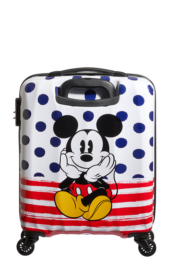 American Tourister Disney Legends 55cm Alfatwist Cabin Spinner | Mickey Blue Dot - iBags - Luggage & Leather Bags