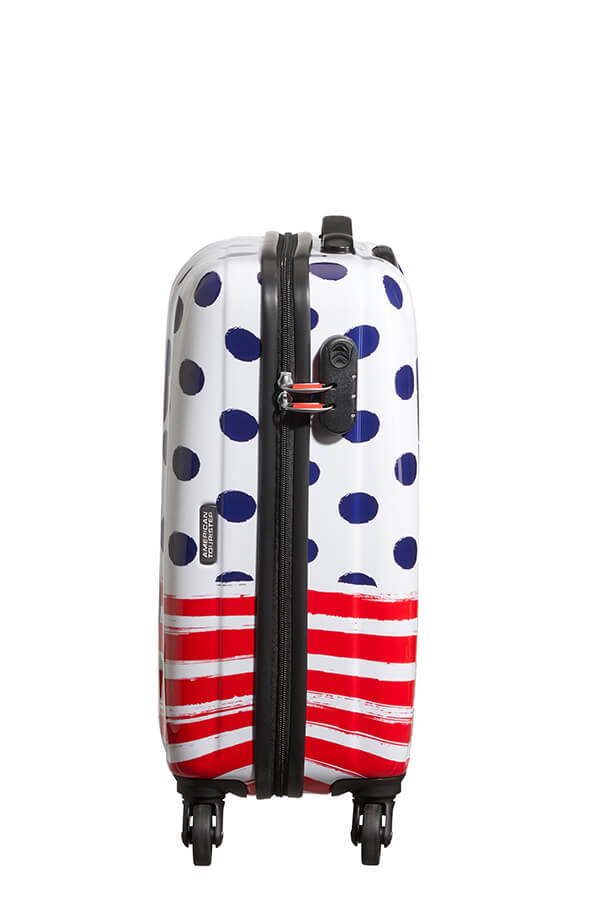 American Tourister Disney Legends 55cm Alfatwist Cabin Spinner | Mickey Blue Dot - iBags - Luggage & Leather Bags