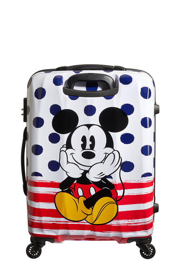 American Tourister Disney Legends 65cm Alfatwist Spinner | Mickey Blue Dot - iBags - Luggage & Leather Bags