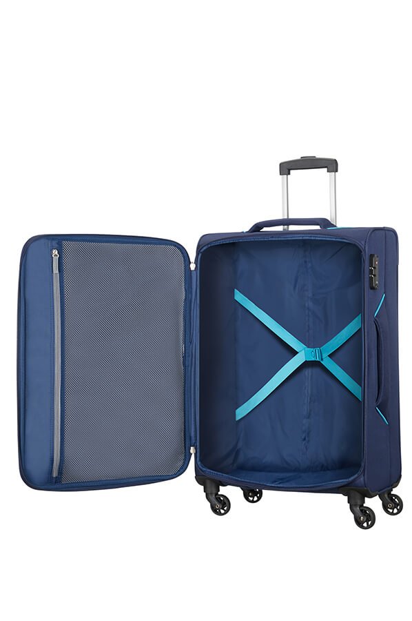 American Tourister Holiday Heat 67cm Spinner | Navy - iBags - Luggage & Leather Bags