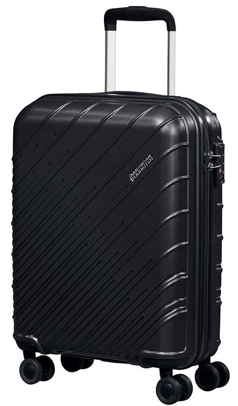 American Tourister Speedstar 55cm TSA Cabin Spinner | Black - iBags - Luggage & Leather Bags
