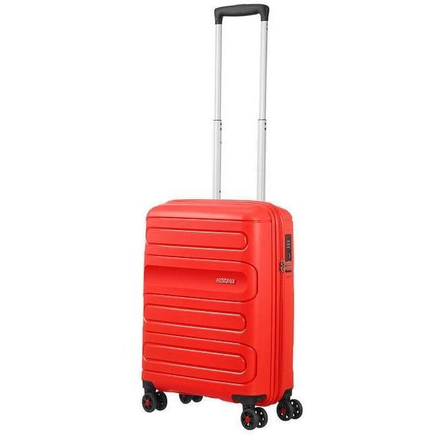American Tourister Sunside 55cm Cabin Spinner Sunset Red - iBags - Luggage & Leather Bags